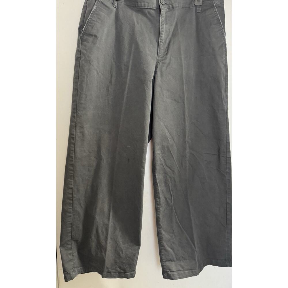 Wild Fable Women's Gray Wide Leg Raw Hem Waistband Pants Size XL